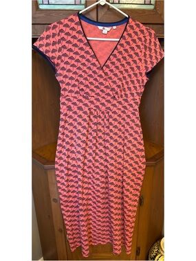 Boden Elodie Wrap jersey knit faux-wrap dress 6L